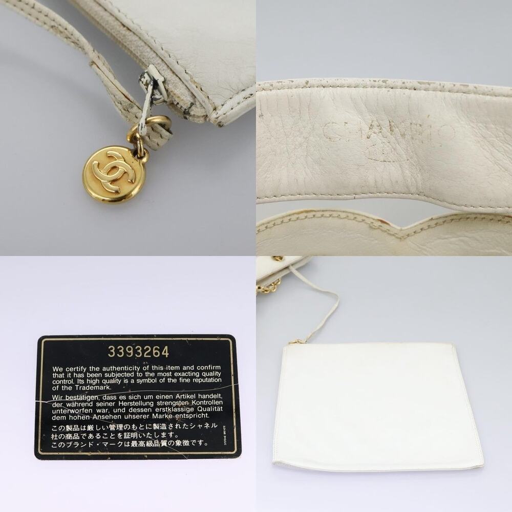 Chanel Vinyl Triple Coco Chain Tote Bag White Gold - Picture 9 of 14